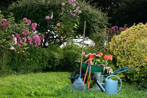 Community garden using donated compost from Lawn Mowing West Ham